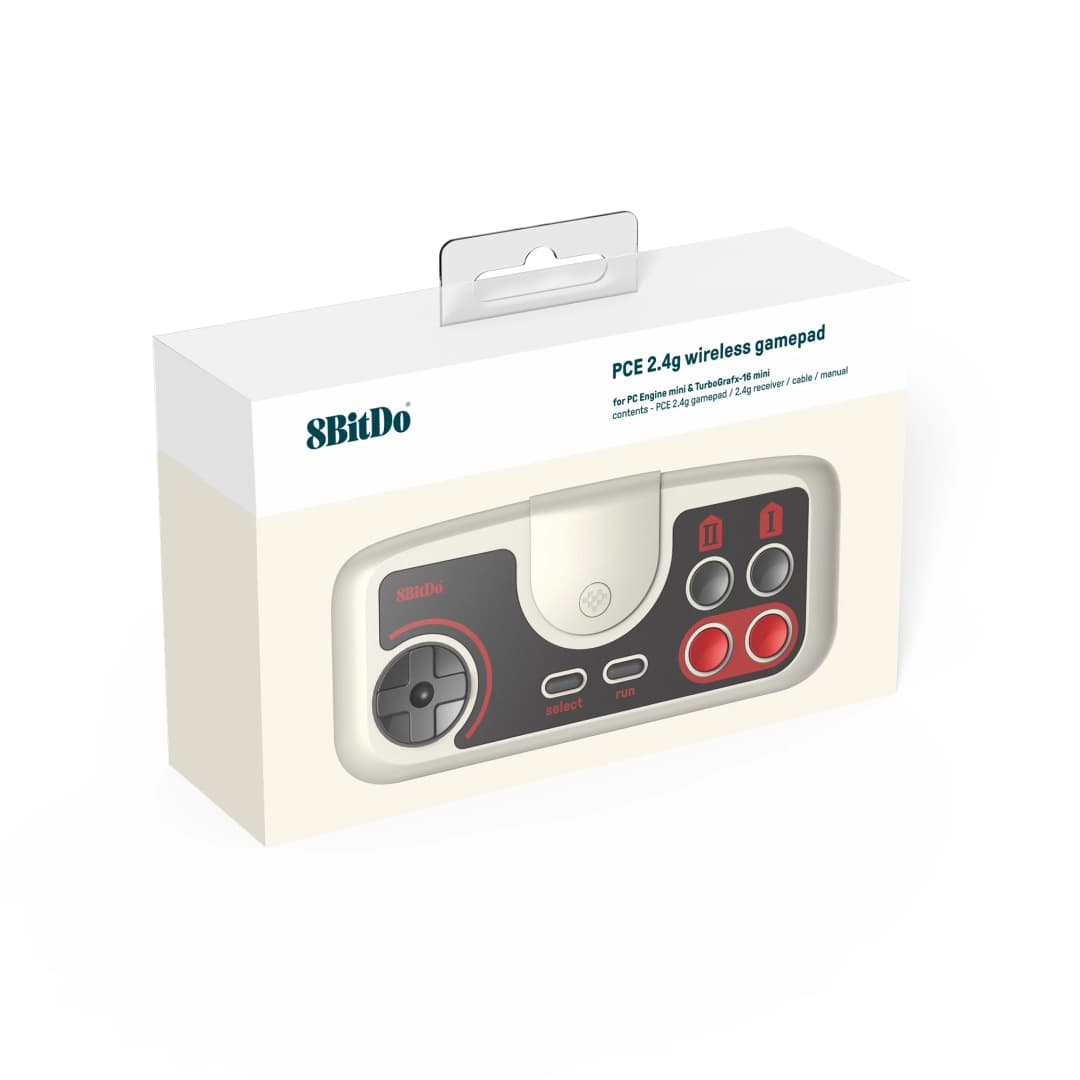 وحدة تحكم لاسلكية 8bitdo PCE Core 2.4G لأجهزة PC Engine Mini وCoreGrafx Mini وTurboGrafx-16 Mini لنينتندو سويتش - 4
