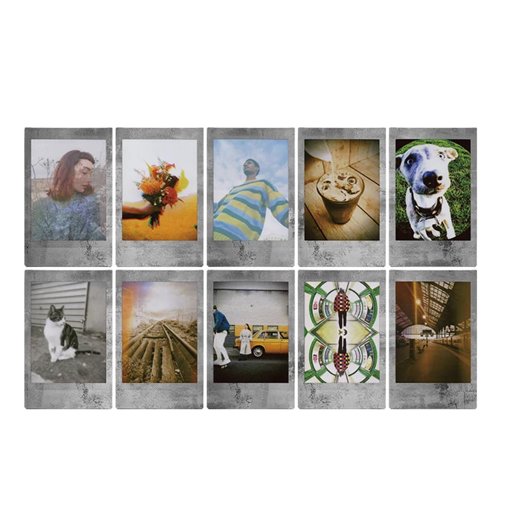 فوجيفيلم إنستاكس ميني فيلم 10-30 ورقة أحادي اللون/ رمادي حجري/ ورقة اتصال لكاميرا فوجيفيلم إنستاكس ميني 12 11 8 9 90 لينك إيفو - 3