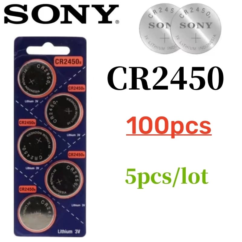 100Pcs Original Sony CR2450 CR2430 CR2032 CR2025 CR1632 CR1616 CR1620 CR1220 cr1220 cr2032 cr2025 cr2430 Battery cr2032 batteria - 3