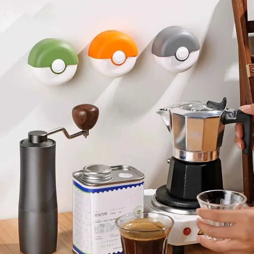 رف تخزين ورق مرشح قهوة دائري ورق مرشح موكا مثبت على الحائط بدون ثقب ورق مرشح يمكن التخلص منه أدوات بارستا - 5