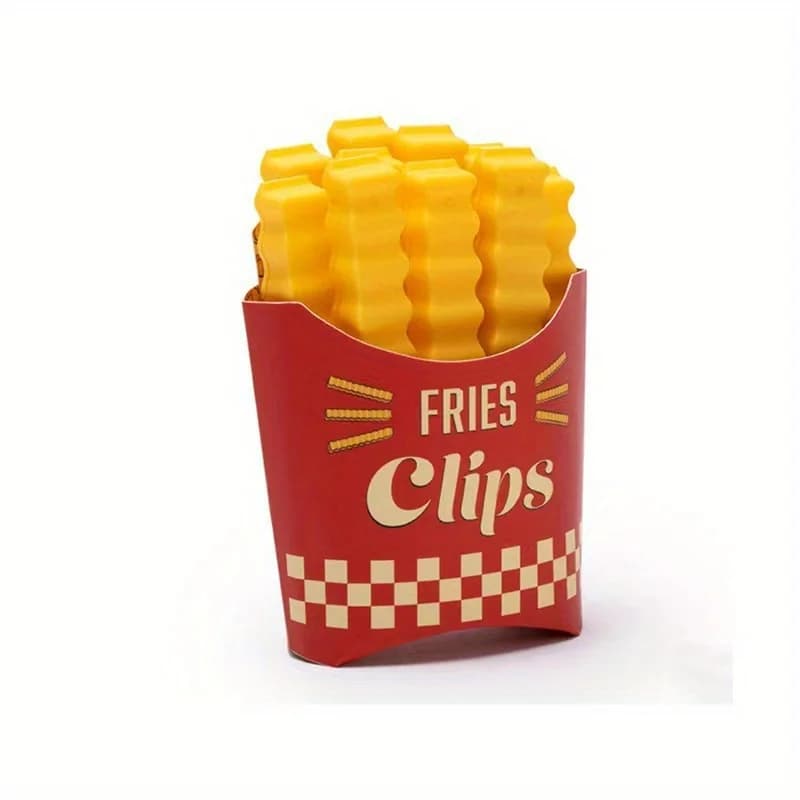 12 Piece Set of Potato Chip Shaped Sealing Clips and Snack Storage Boxes  for Kitchen Preservation and Refrigerator Organization - 6