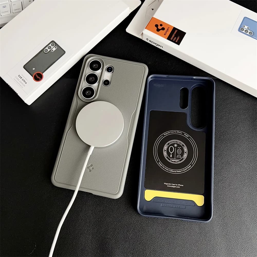 Spigen For Samsung Galaxy S25 Ultra S26 Ultra S26 Plus Granular Texture Matte Magnetic Soft Case For Magsafe Shockproof Cover - 2