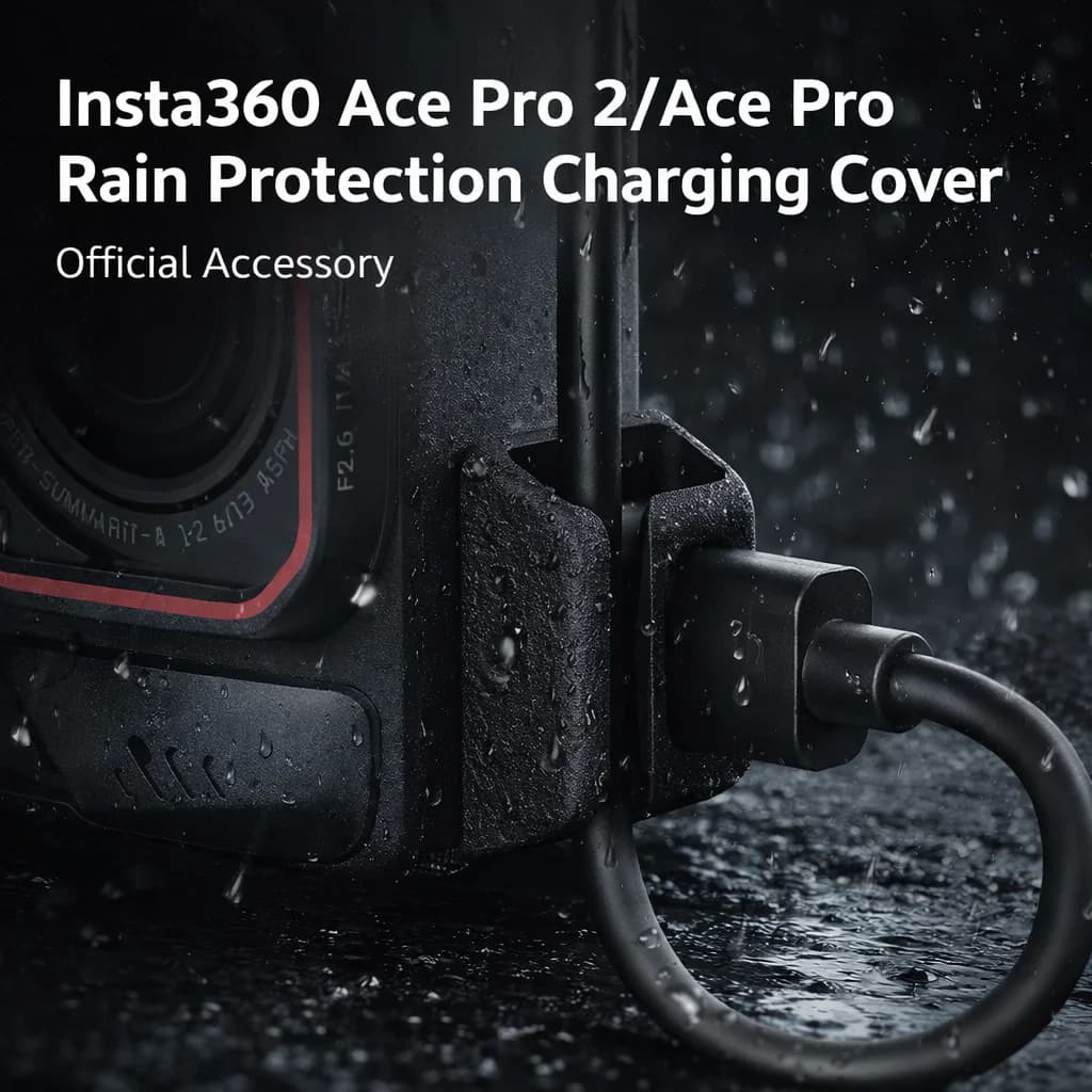 Insta360 Ace Pro 2/Ace Pro Rainproof Charging Cover with 1.5m Cable, IPX4 Waterproof, Charge While Recording, Official Accessory - 2