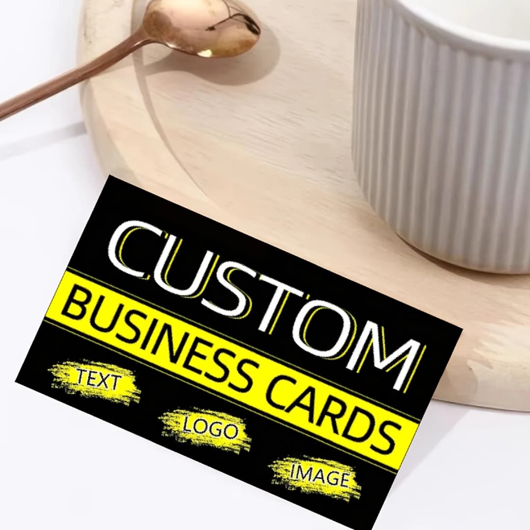 Customized business cards - Adopting the advanced matte finish, and customized thank-you cards are provided. - 4