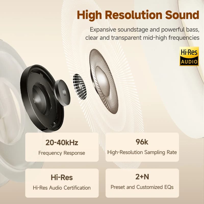 سماعات رأس لاسلكية Edifier Atom Max مع إلغاء الضوضاء النشط، بلوتوث V5.4، صوت عالي الدقة، سماعات أذن فوق الأذن - 4