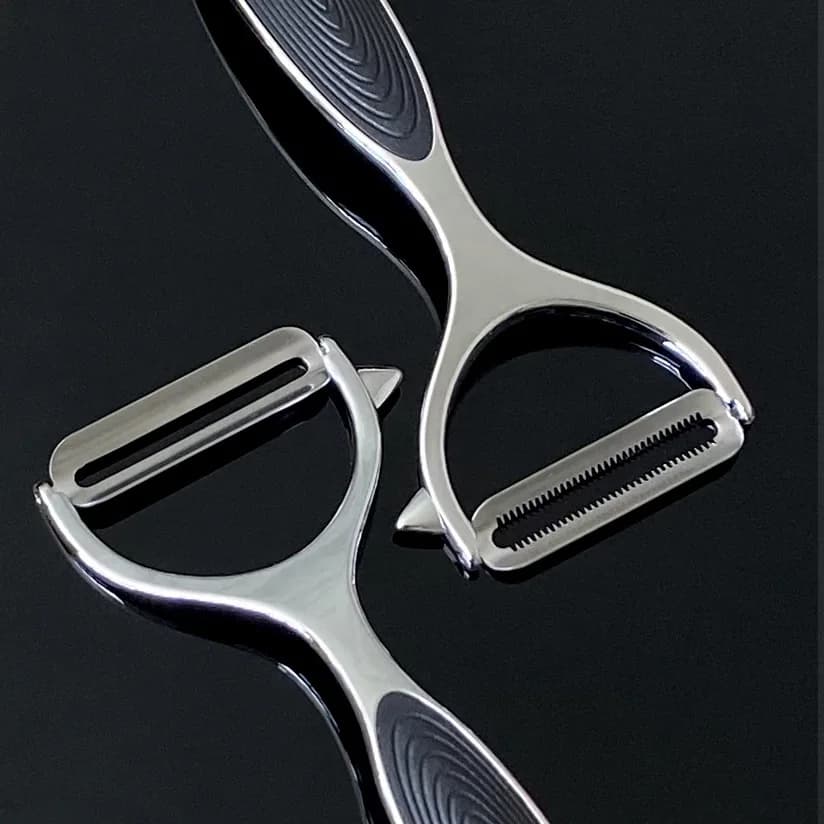 سكين تقشير من الفولاذ المقاوم للصدأ بالجملة لتقشير اليقطين والبطيخ وأدوات المطبخ من سبائك الزنك لمقشرة الفاكهة والبطيخ المنزلية - 5