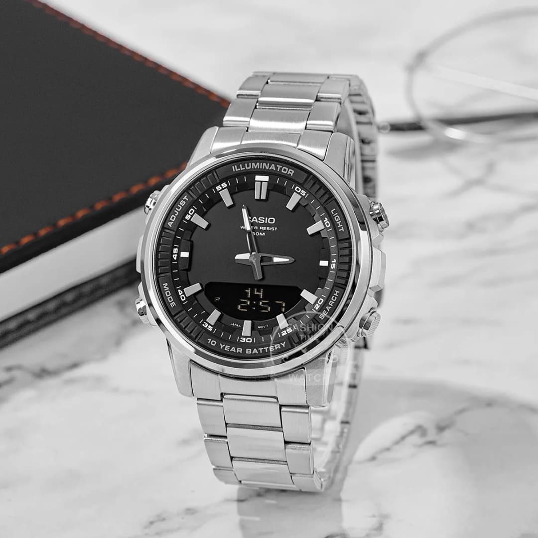 Casio watch men top brand luxury set quartz 50m Waterproof men watch Sport Wrist military Luminous Watch masculino AMW-880 - 2