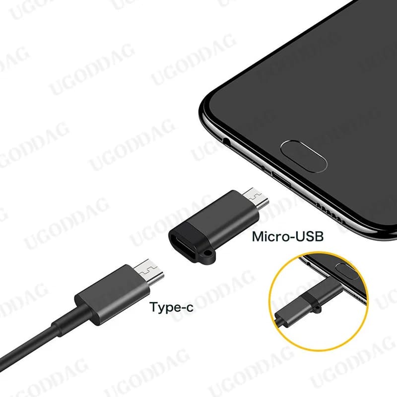 محول USB من النوع C من النوع C إلى محولات USB صغيرة أنثى إلى ذكر لشاحن Xiaomi سامسونج كابل بيانات USB C محول - 6