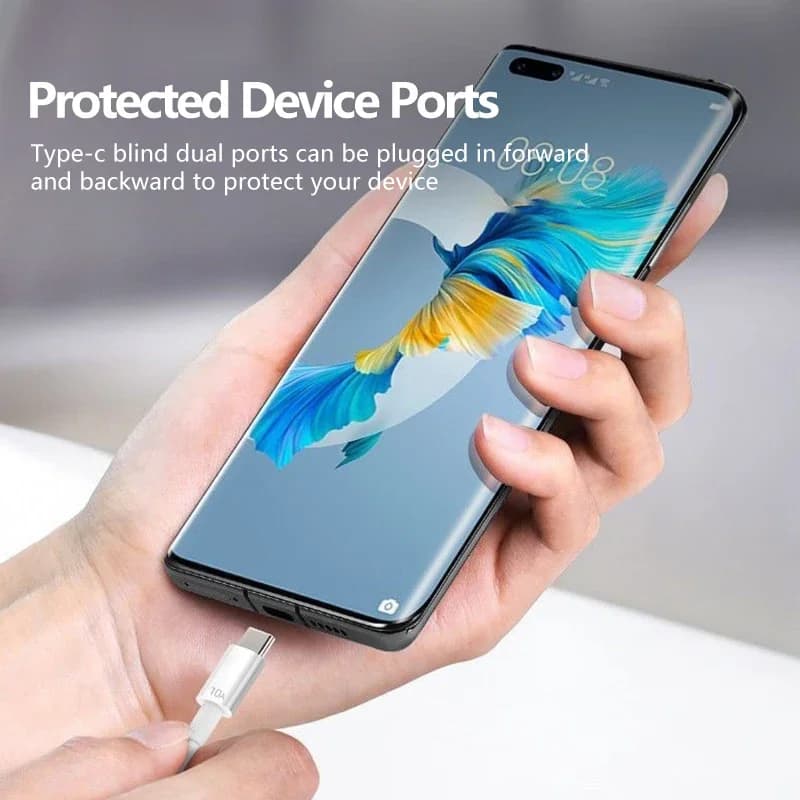 Fast Charging Cable Universal 120W 10A USB Type C Cable Super For Samsung Huawei Xiaomi Redmi Data Cord 0.3M/1M/1.5M/2M - 2