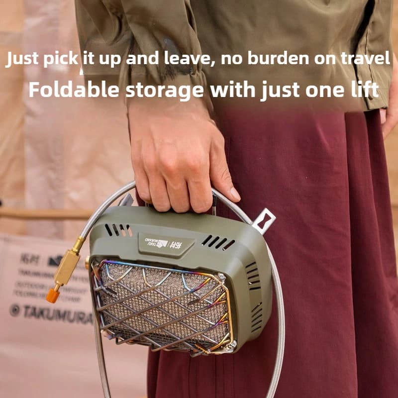 Outdoor Portable Heating Stove, Multi-functional Gas Heating Stove Propane Split Gas Stove, Camping Windproof Tent Heating Stove - 5