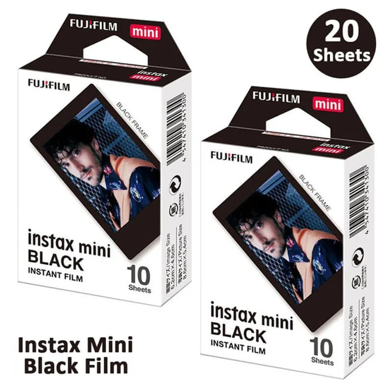 10/20/30 Sheets Genuine Fujifilm Instax Mini 12 Black Frame Film For Instant Mini 11 8, 9 90, 70, 25, 40 Photo Camera SP-2, Evo - 4