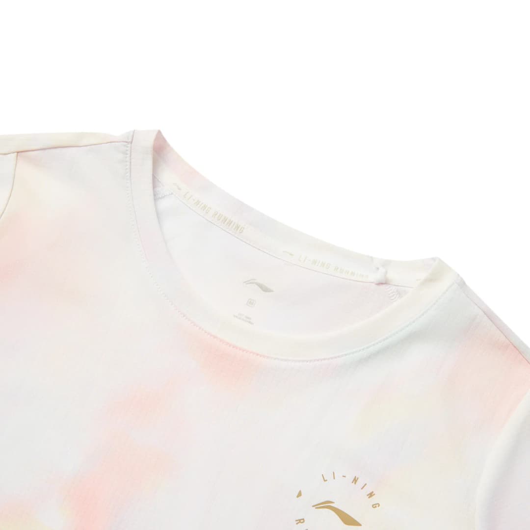 Li-Ning Women's Running Sports T-Shirt Regular Fit 100%Polyester Breathable Reflective LiNing Short Sleeve Tee Tops ATSV530 - 3