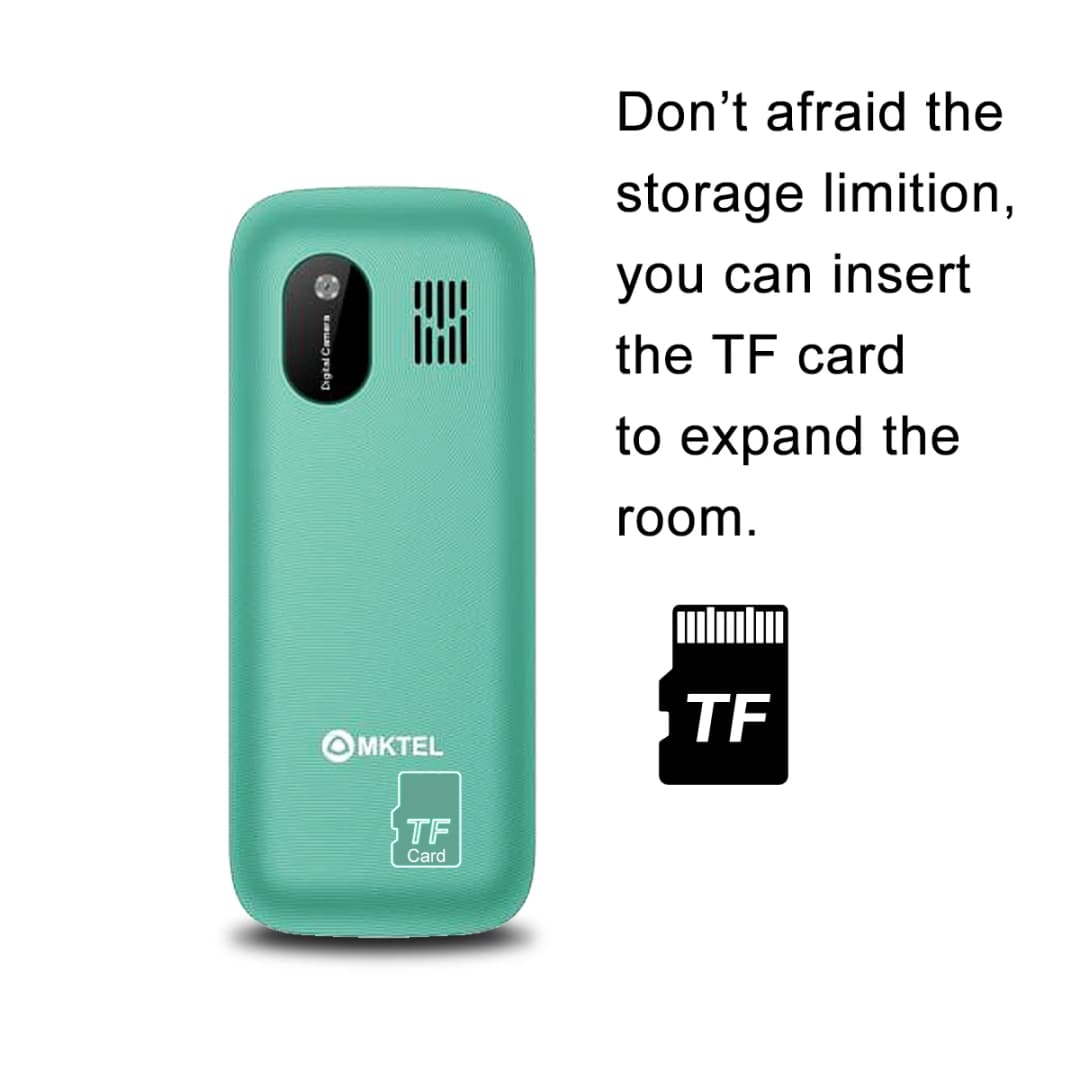 MKTEL M2023 Feature Phone with 1.77inch Display 800mAh Battery Dual SIM FM Radio Flashlight 0.08Mega Camera Senior Phone - 3