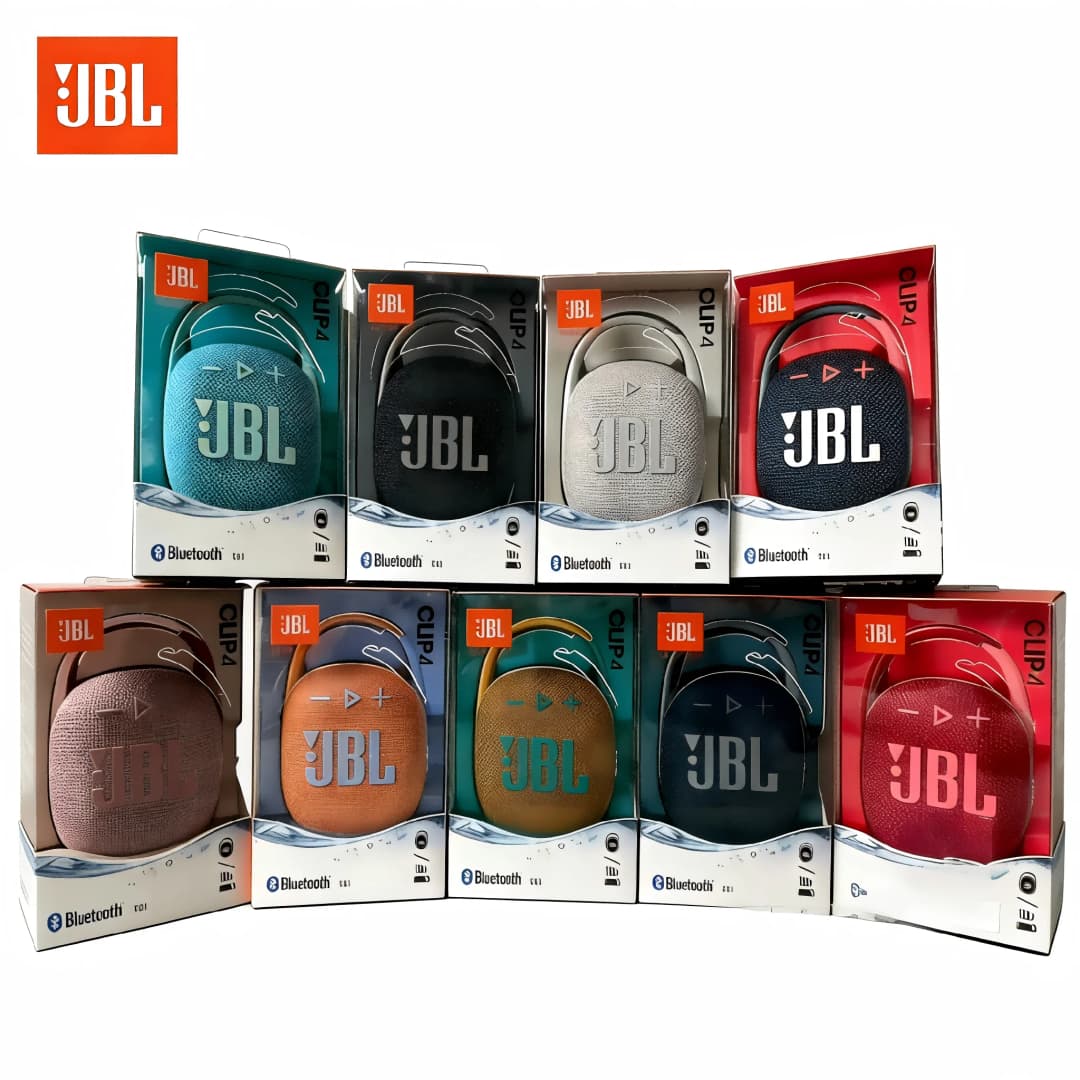 سماعة JBL CLIP 4 بلوتوث لاسلكية مع مشبك أنيق للتخييم والسفر ومضخم صوت صغير خارجي لاسلكي