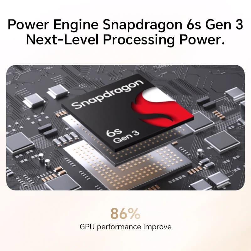 هونر 400 سمارت 5G نسخة عالمية سنابدراجون 6s الجيل 3 شاشة LCD مقاس 6.77 بوصة بطارية 6500 مللي أمبير تدعم الشحن السريع 35 واط نقرة واحدة AI - 4