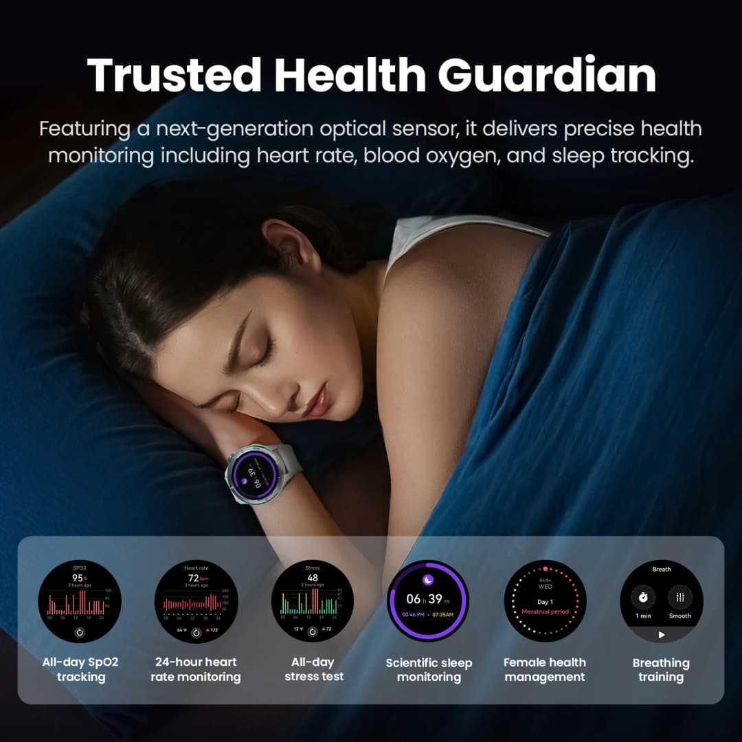 HAYLOU Solar Neo Smart Watch 1.53'' HD Display 24H Health Monitoring Bluetooth Call Smartwatch Men Women Smart Sport Watchs - 4