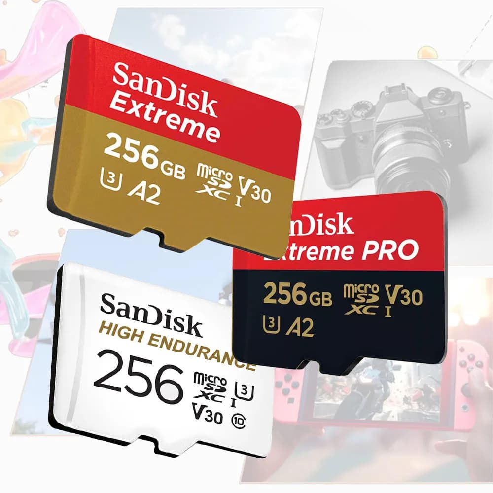 SanDisk High ENDURANCE Micro SD Card 32GB 64GB 128GB 256GB High-speed Read and Writing Video Surveillance U3 V30 4K for Drones