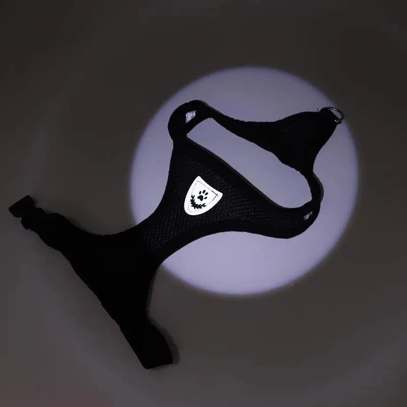 القط تسخير سترة المشي الرصاص المقود لجرو الكلاب طوق البوليستر قابل للتعديل شبكة الكلب تسخير لملحقات الحيوانات الأليفة الصغيرة المتوسطة - 5