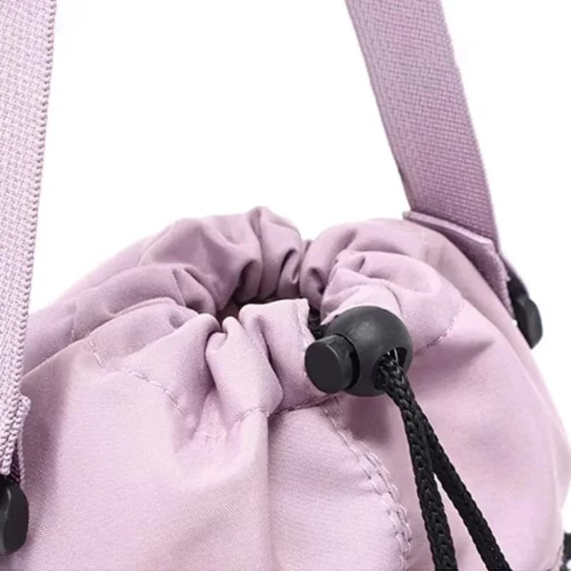 حقيبة زجاجات مياه محمولة مع حزام قابل للتعديل، أكواب حرارية معزولة، غطاء حماية، جيب للهاتف، مثالية للسفر والرياضة الخارجية - 5