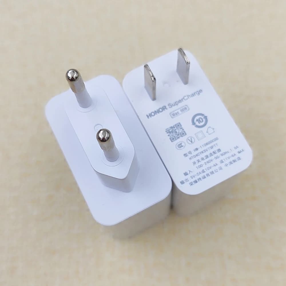 شاحن هونر 66 واط EU US سوبر تشارج سريع محول حائط 6A كابل USB لهونر X6C X9C X50 GT ماجيك 7 6 لايت RSR V5 Vs3 V3 V2 Vs2 - 4