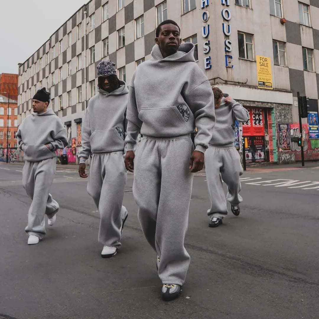 من المألوف نمط الشارع المطرزة Sweatpants الخريف الشتاء عارضة السراويل تنوعا شخصية زوجين عموم - 6