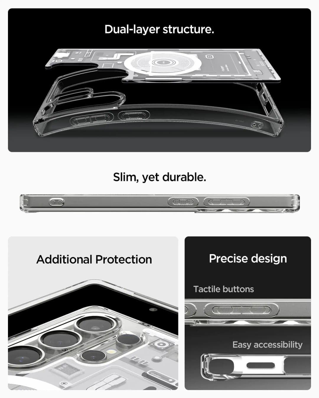Spigen Ultra Hybrid Zero One MagFit Case for Samsung Galaxy S25 S24 S23 S22 Ultra S24 S25 Plus For Magsafe Wireless Charge Cover - 5