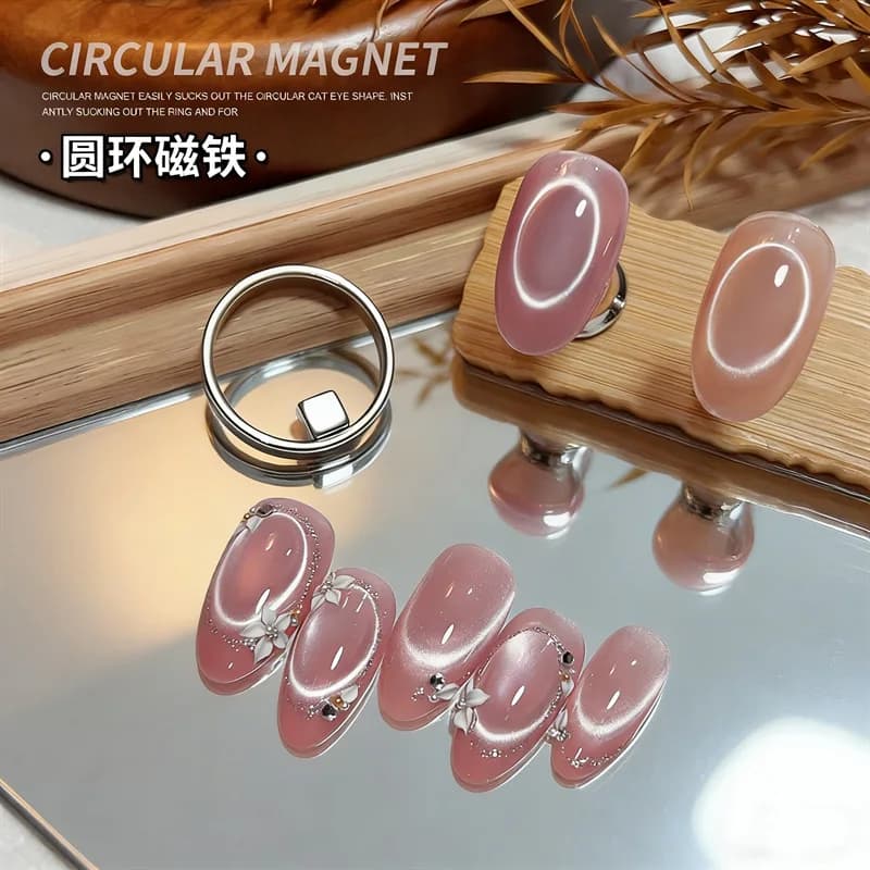 Precision Rotating Nail Gel Magnet Tool Magnetic Wand for Cat Eye Manicure Beginner DIY Art Supplies for Home Or Salon Use - 6
