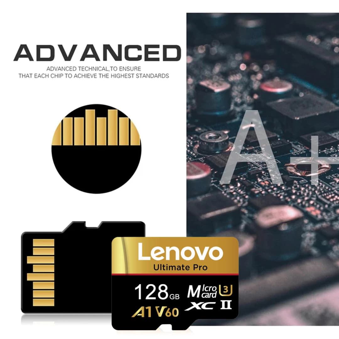 Lenovo 512GB SD Cards Micro SD Memory Card 128GB V60 U3 TF Flash Cards 64GB TF Card For Phone DJI Drone Nintendo Switch - 6