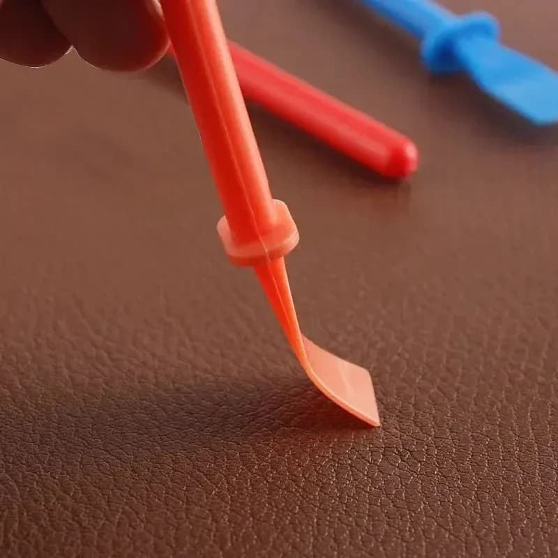 Glue Spreaders,Polypropylene Glue Smear Sticks Applicator, Painting Scrapers For Handmade DIY Art Leather Craft Tool - 5