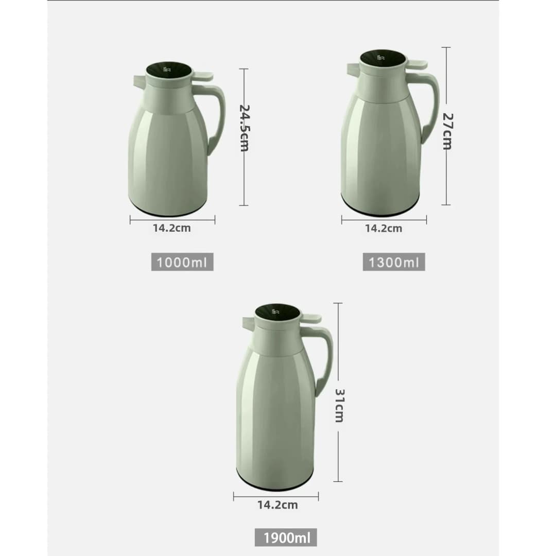 Kitchen Thermal Kettle Household Digital Display Coffee,1/1.3/2L Thermos Glass Liner Vacuum Flasks Large Capacity Water Bottle - 3
