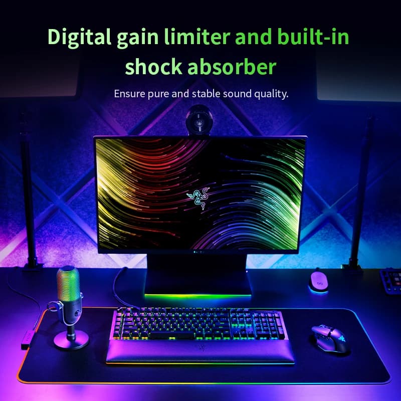 Razer Seiren V3 Chroma RGB Gaming Streaming Microphone - 5