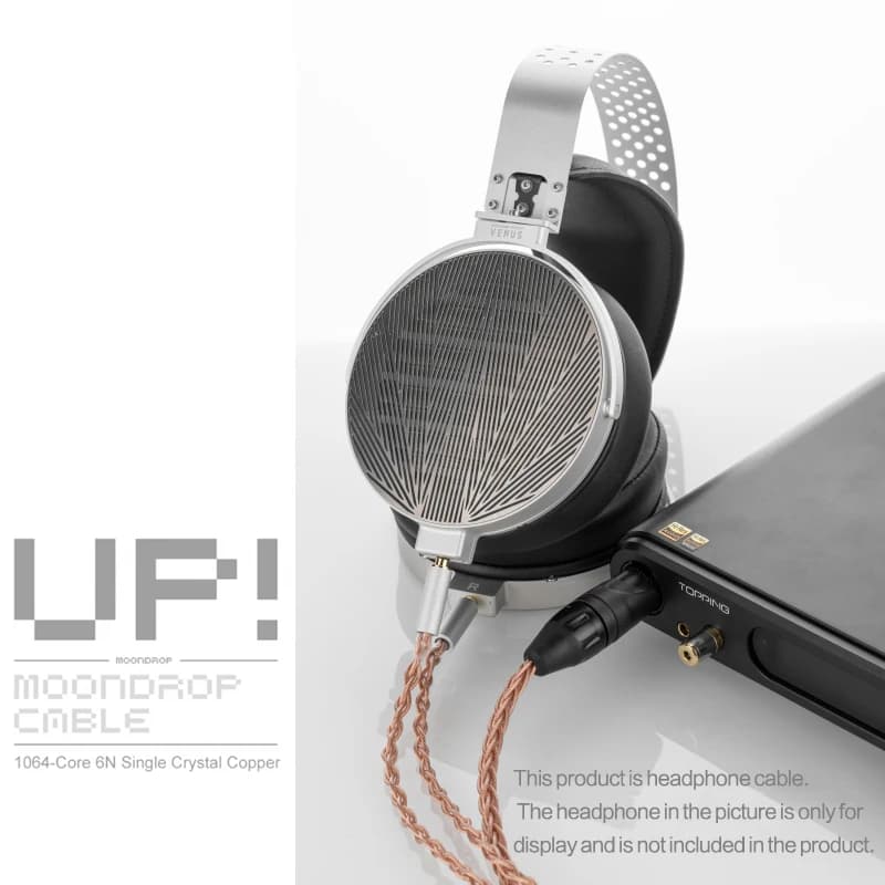 MOONDROP كابل ترقية UP 1064-Core 6N نحاس بلوري أحادي واجهة XLR متوازنة خيار كابل السماعات - 4