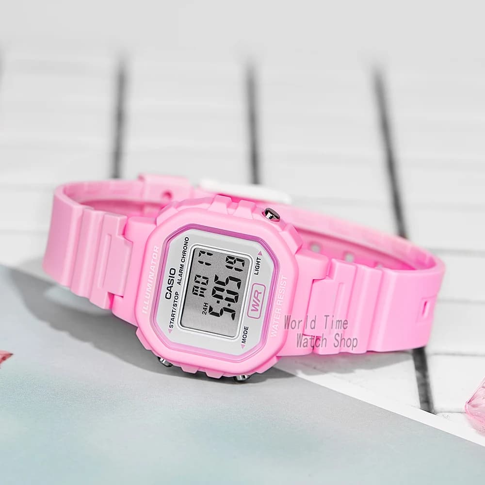 Casio Women's Watch Bright Colors Fashionable Simple Design LA-20WH Series - 3