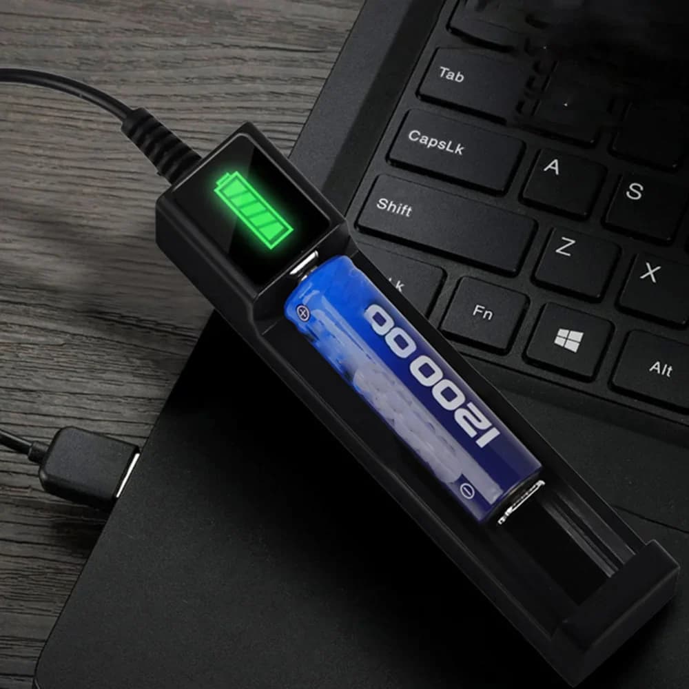 العالمي USB الذكية فتحة واحدة شاحن 18650 16650 21700 26650 شاحن ليثيوم مصباح يدوي لعبة 3.7 فولت-4.2 فولت الإضاءة قوة البنك - 5