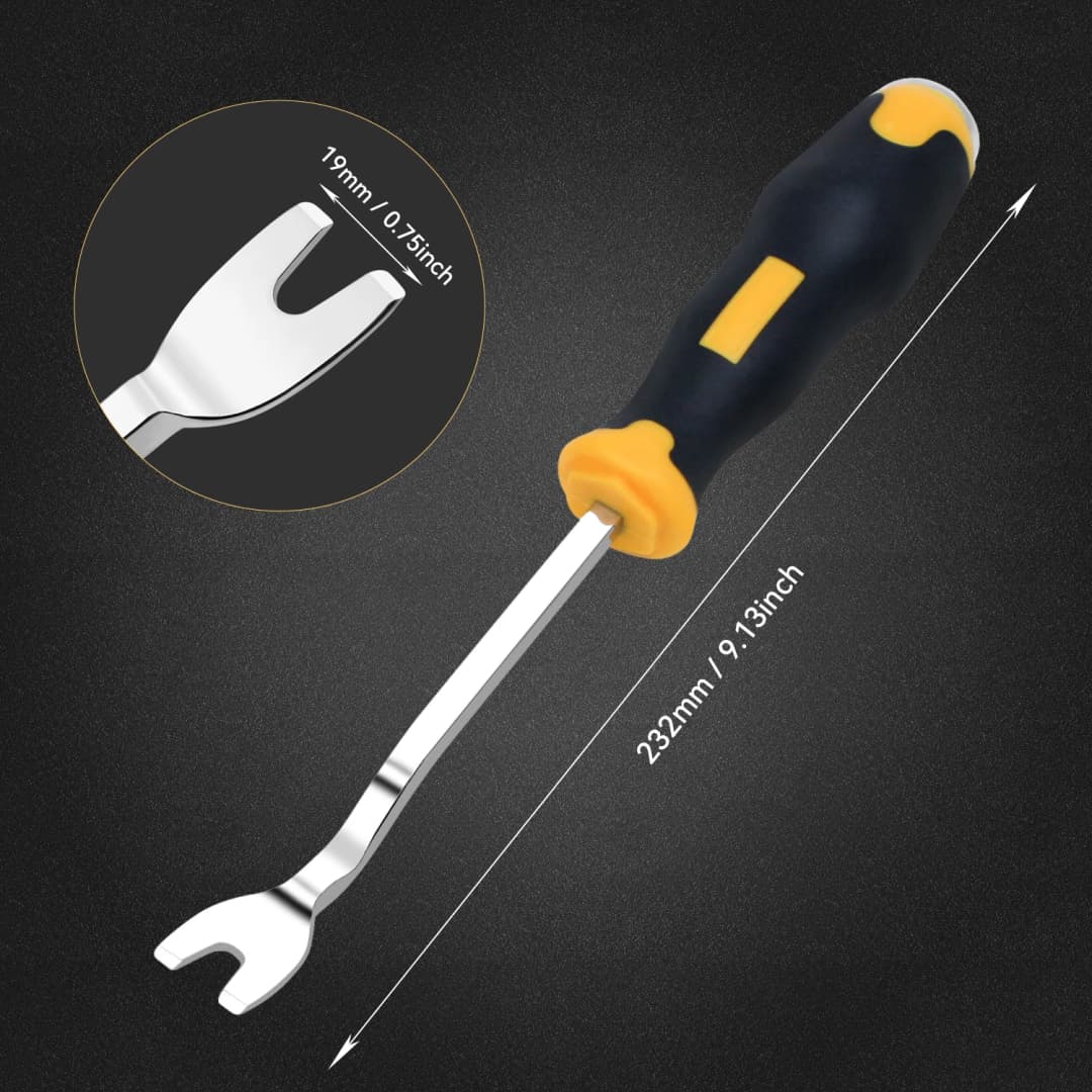 1Pc Screwdrivers Nail Puller Nail Driver Pry Tools Panel Upholstery Fastener Remover For Home Repair Workshop Hand Manual Tools - 5