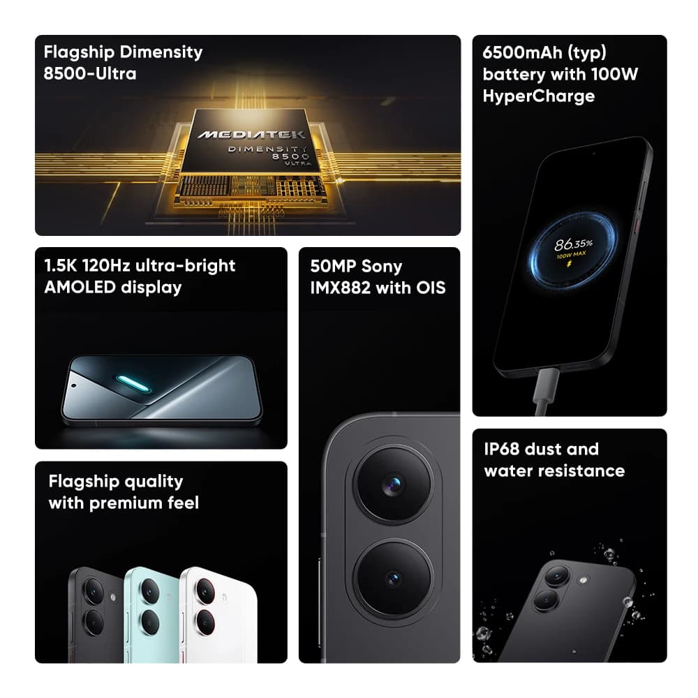 【وصول حديث】 هاتف POCO X8 Pro إصدار عالمي 5G معالج Dimensity 8500-Ultra شاشة AMOLED 6.59 بوصة كاميرا 50 ميجابكسل بطارية 6500 مللي أمبير شحن فائق السرعة 100 واط - 2