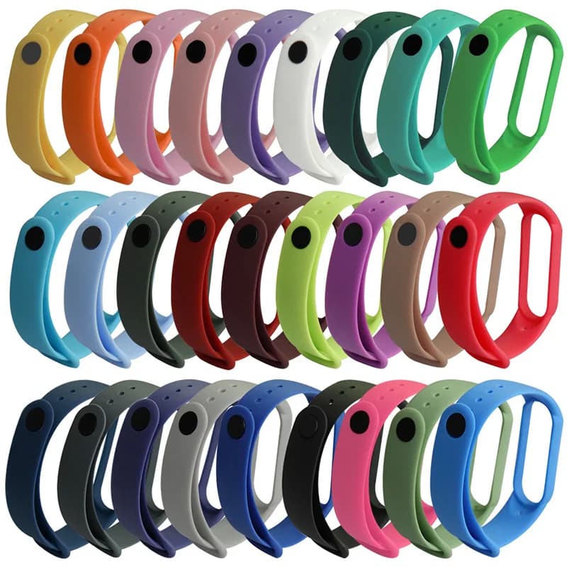 Colors Bracelet for Xiaomi Mi Band 4 5 6 7 Sport Strap Watch Silicone Wrist Strap For Xiaomi Mi band 5 Bracelet Miband 4 3 Strap - 3