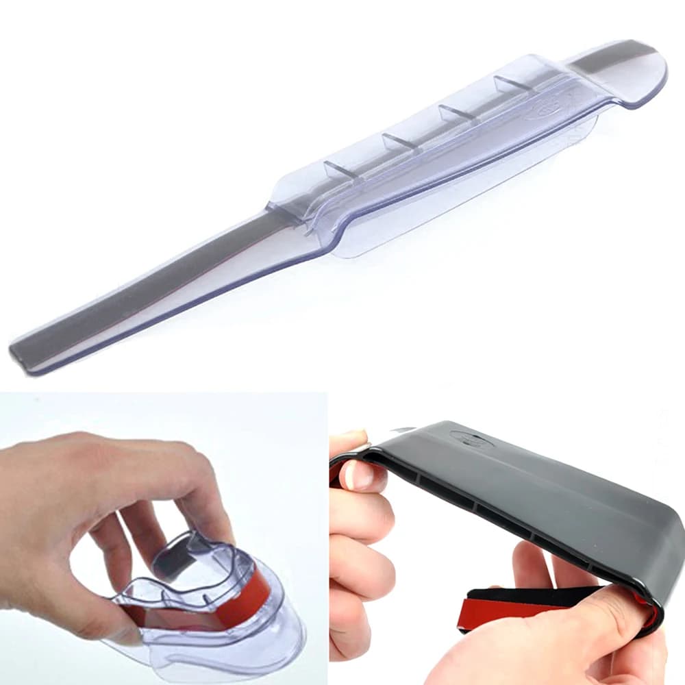 Air Guide Diversion Rainwater Car Rearview Mirror Rain Eyebrow Reflector Reverse Mirror Ventilation Type Universal Rain Eyebrow - 3