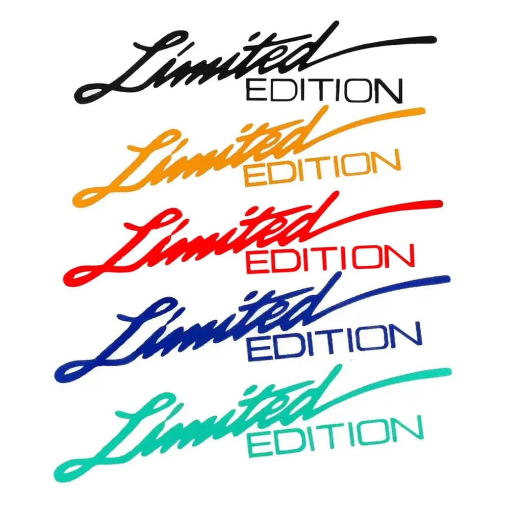 8 ألوان ملصق فينيل نافذة ملصق سيارة التصميم ثلاثية الأبعاد طبعة محدودة الديكور عاكس الليزر ملصق مائي لملحقات السيارات - 4