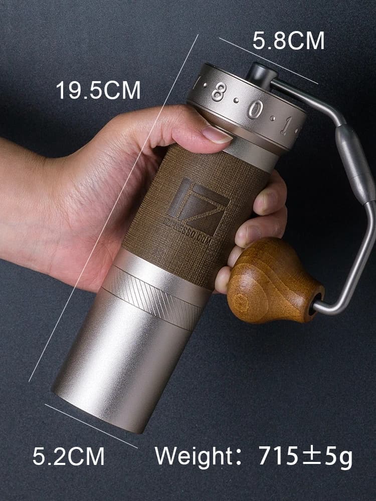 مطحنة قهوة يدوية محمولة 1Zpresso ZP6 S مطحنة 48 ملم مطحنة من الفولاذ المقاوم للصدأ - 6