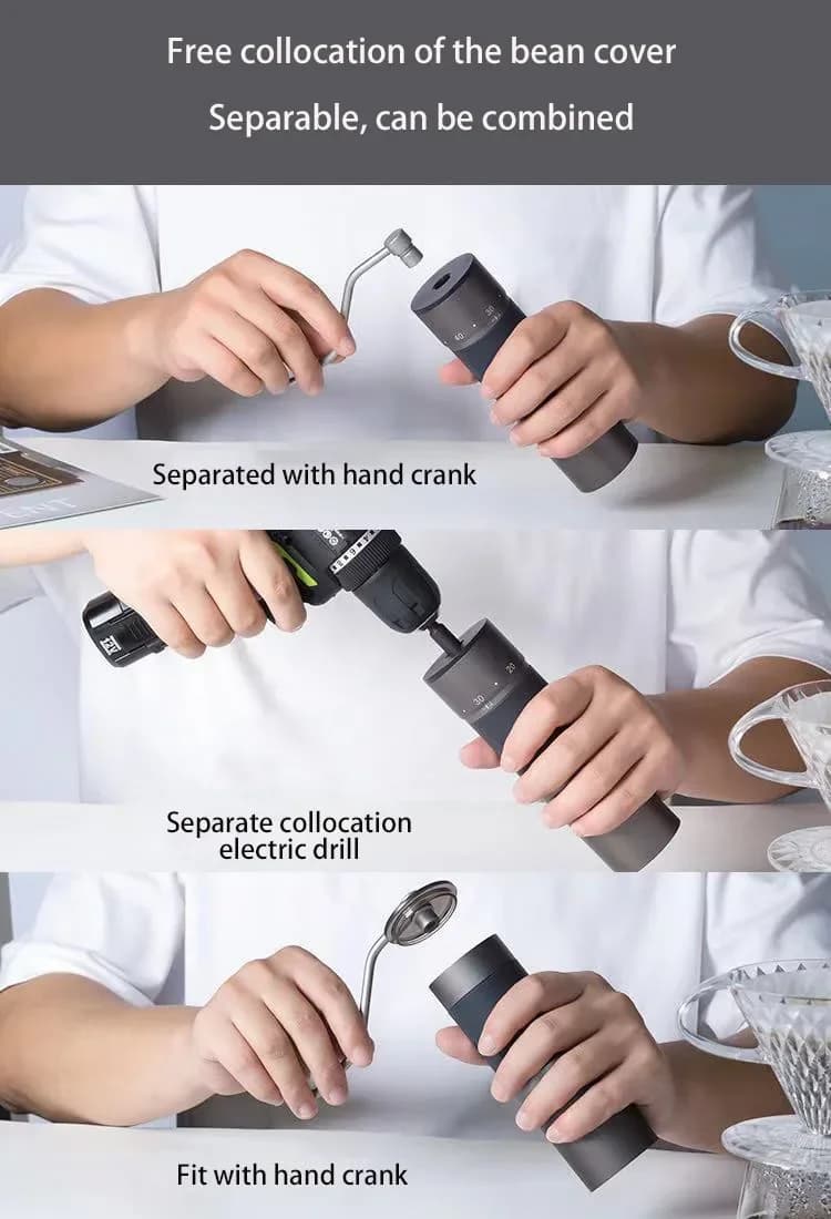 Kingrinder Manual Coffee Grinder 420 Stainless Steel Burr Grinding Core Portable Coffee Mill K0/K1/ K2 /k6 38mm 48mm - 3