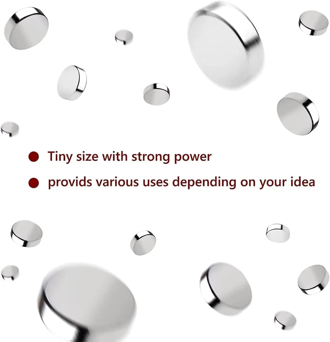 مغناطيس صغير، 4 أحجام مختلفة، مغناطيس صغير، مغناطيس ثلاجة صغير، مغناطيس DIY، متعدد الاستخدامات للمكتب والحرف والعلوم - 6