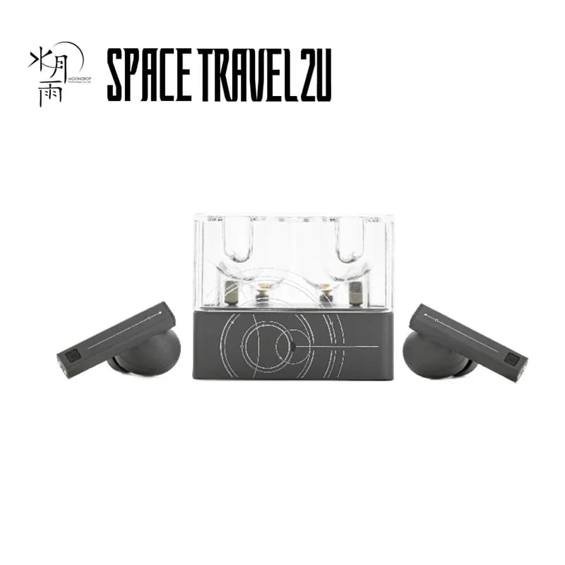 سماعات أذن MOONDROP Space Travel 2 ULTRA، TWS، بلوتوث، إلغاء الضوضاء النشط، LDAC، وضع لعب منخفض الكمون 6.055ms