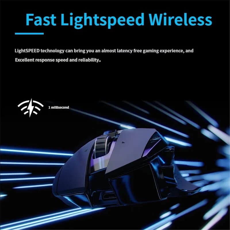 ماوس الألعاب اللاسلكي Logitech G502 LIGHTSPEED ثنائي الوضع مع عجلة سرعة وشحن ميكانيكي للابتوب - الجيل الجديد HERO 25K - 3