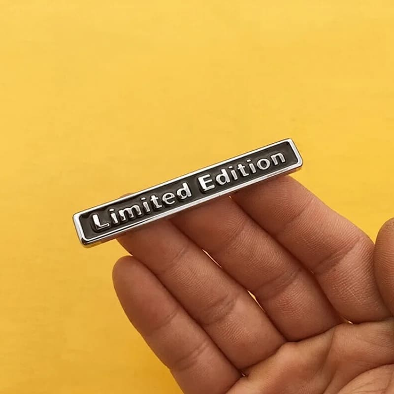 3D Plating Metal LIMITED EDITION Logo Car Rear Fender Trunk Sticker Emblem Black Car Accessories Tuning Exterior Decal Sticker