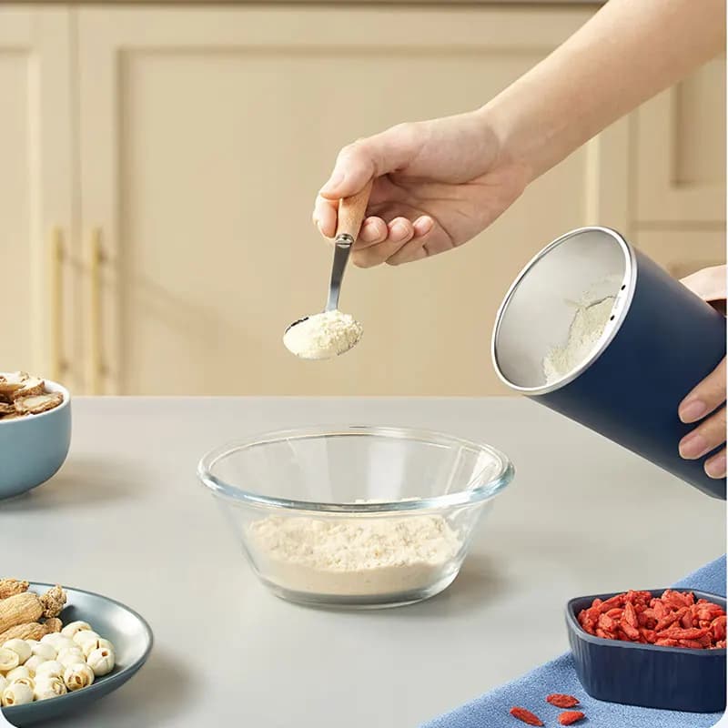 مطحنة حبوب كهربائية 110V/220V، 8 شفرات، مطحنة حبوب قهوة 300 واط، مطحنة فولاذية مقاومة للصدأ للمكسرات والحبوب والأعشاب - 4