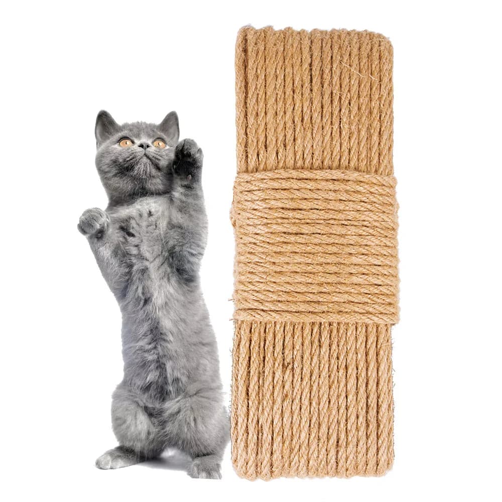 Twisted Jute Rope DIY Cat Scratcher Replacement Cat Tree Climbing Frame Binding Rope Durable Cat Scratching Toy Pet Supplies - 4