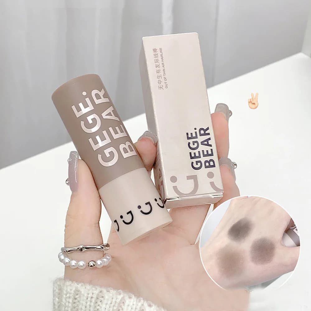 Gege Bear Waterproof Hair Shadow Powder Women Men Hair Concealer Natural Cove Hairline Shadow Stick - 2
