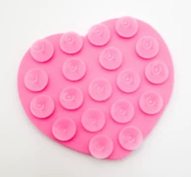 شكل قلب مصاصة دعم سيليكون مصاصة امتزاز قوي السيارات العالمي سيارة الهاتف المحمول وسادة ثابتة شفط كأس قوس - 6