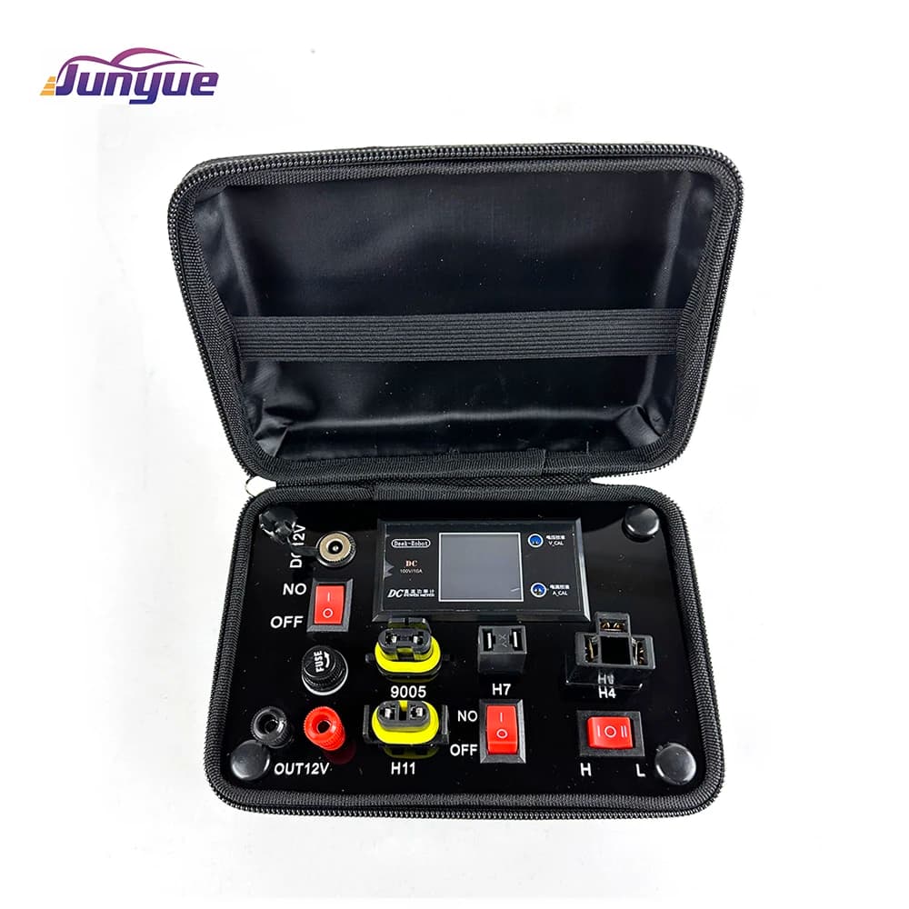 صندوق اختبار JunYue من 110V-220V إلى 12V لكشافات السيارات LED HID زينون، H7 H4 9005 9006 H11 H8 H9، حقيبة اختبار LED - 4